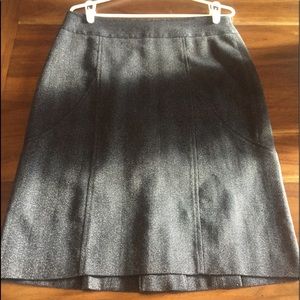 Ann Taylor Navy/Dark Gray Pencil Skirt